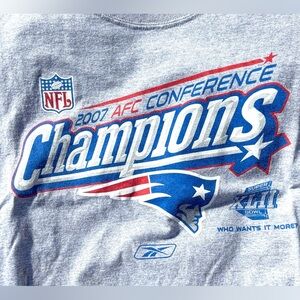 New England Patriot AFC Conference Champions Tee Shirt Size Large